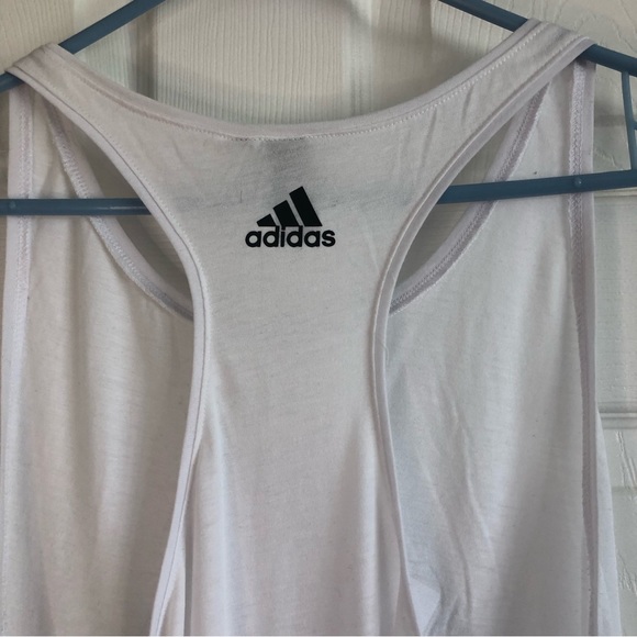 White Adidas Tank Top Size Large - Picture 6 of 6